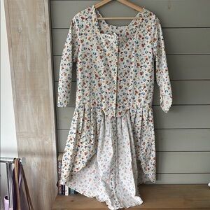 Hand Maid Floral High Low Blouse